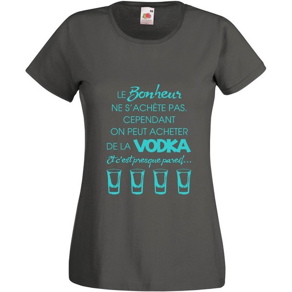 T-Shirt  Bonheur et Vodka 